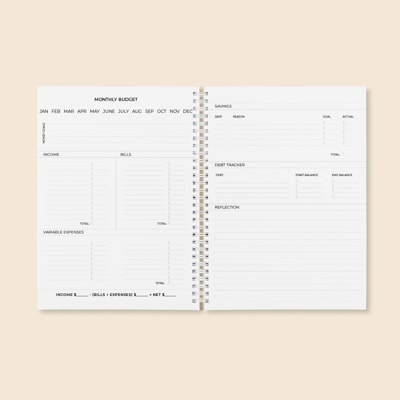 Monthly Budget Spread